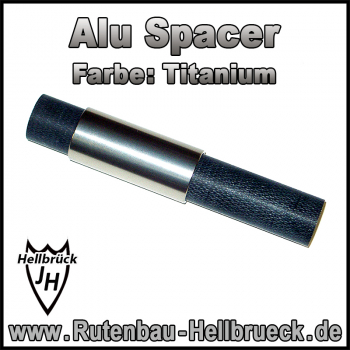 Alu Spacer - Farbe: Titanium ( Silber )